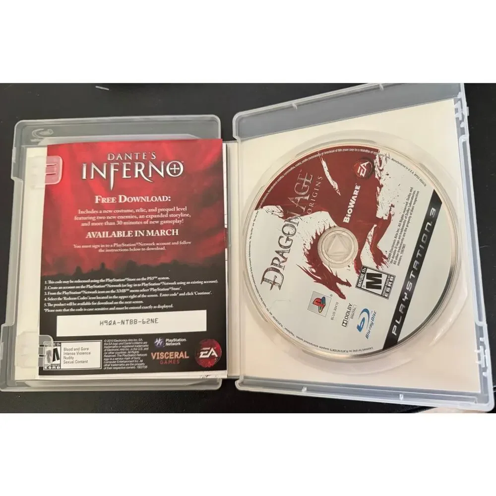 Playstation 3 PS3 Dragon Age: Origins Action RPG Video Game 2009